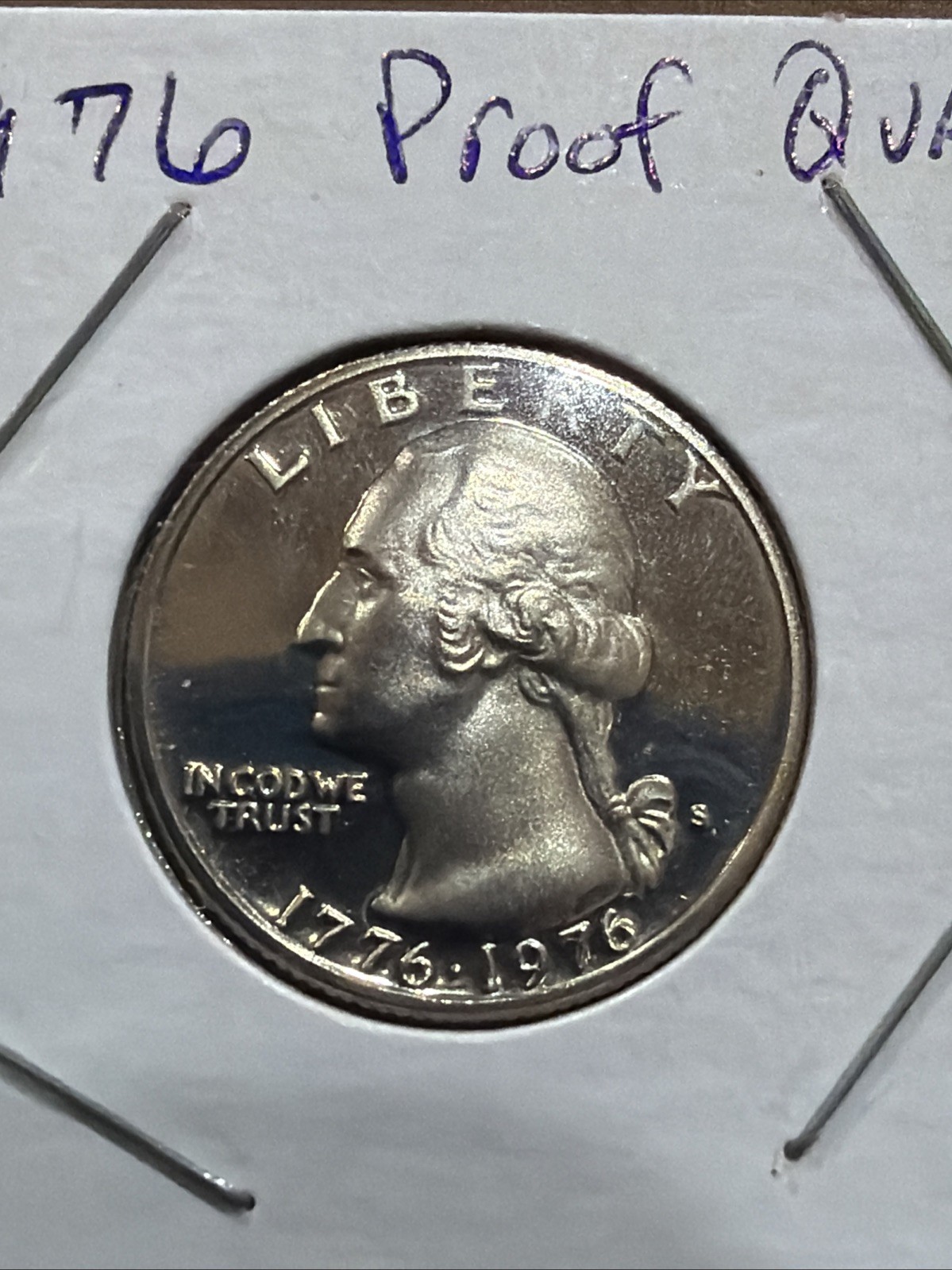 1976-S 25C Clad (Proof) Washington Quarter