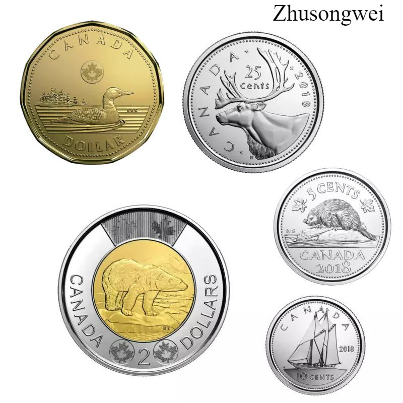 2018 Canada Queen Elizabeth II First Strike Set of 5 Coins - Free shipping