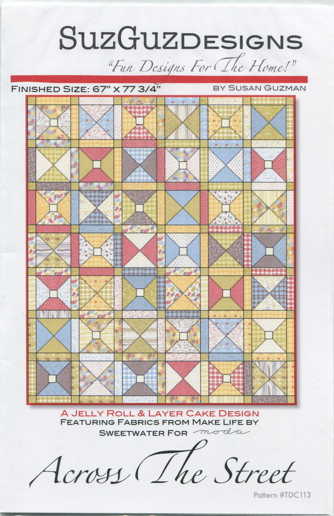 Across the Street Quilt Quilting Pattern by SuzGuz Designs TDC113