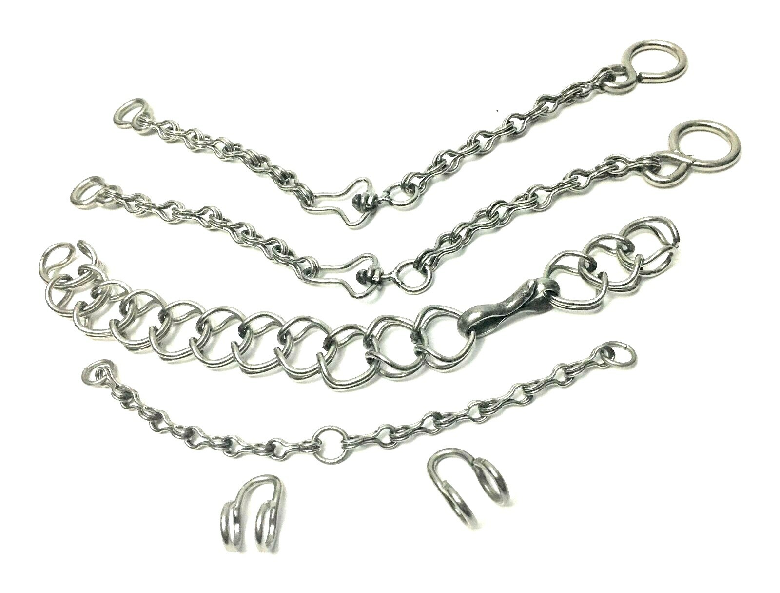 STAINLESS STEEL HORSE BIT CHAIN SET CADENILLAS PARA FRENO ACERO INOXIDABLE, Tack