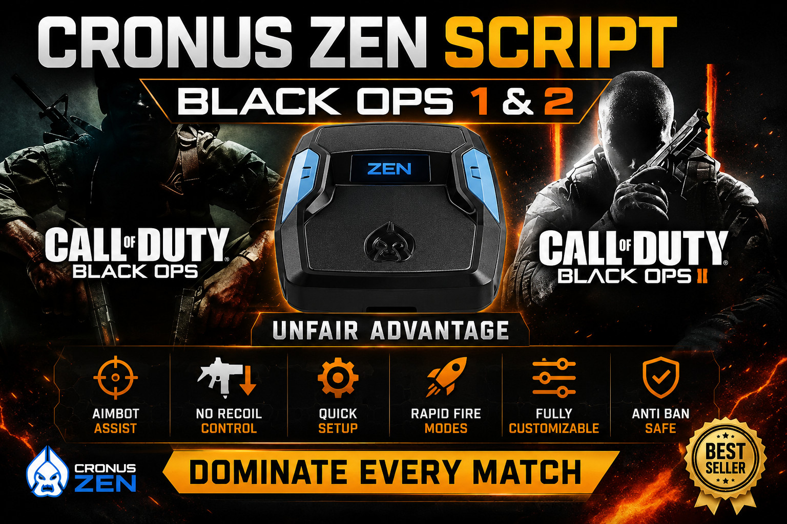 Call of Duty BO1/BO2 Port Cronus Zen Script for PS4/PS5/PC