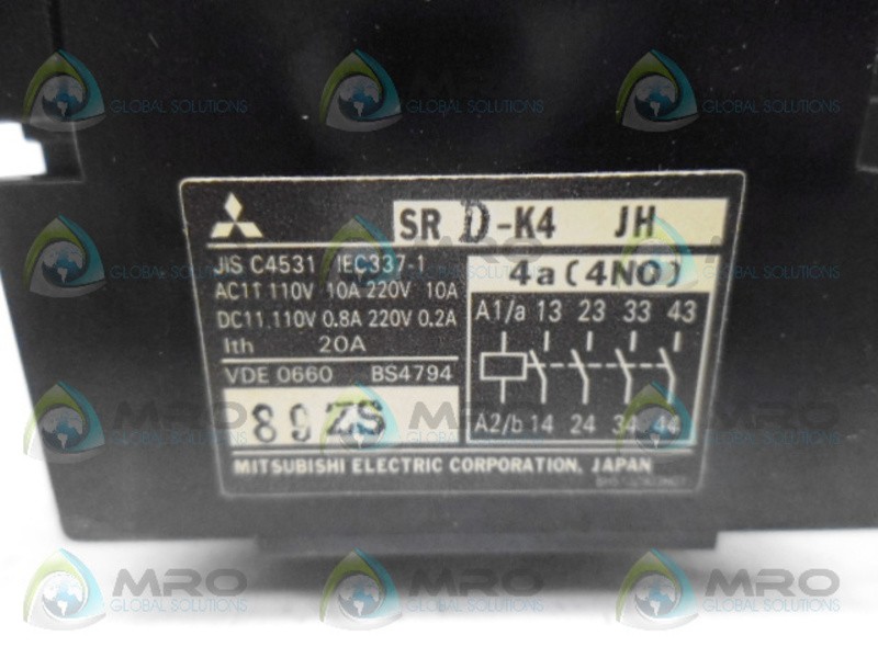 MITSUBISHI SRD-K4 CONTACTOR NSNP