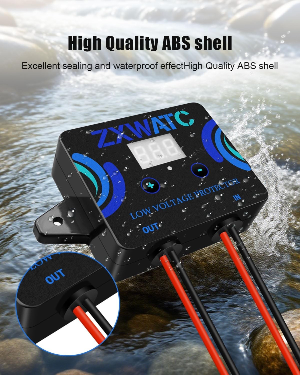 DC12-36V Low Voltage Protector, Digital Disconnect Switch, Over-Discharge Cutoff
