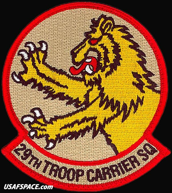USAF 29th WEAPONS SQ –TROOP CARRIER SQ- Little Rock AFB -ORIGINAL HERITAGE PATCH