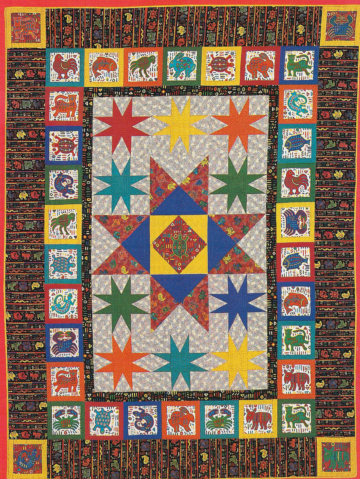 Mola Menagerie Quilt quilting pattern instructions