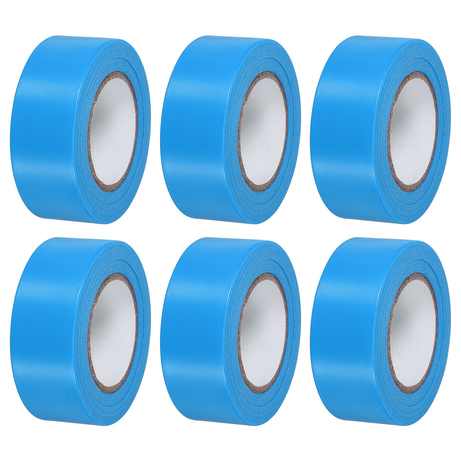 1.2\"x98' Signage Tape, 6pcs PVC Non Adhesive Neon for Marking, Blue