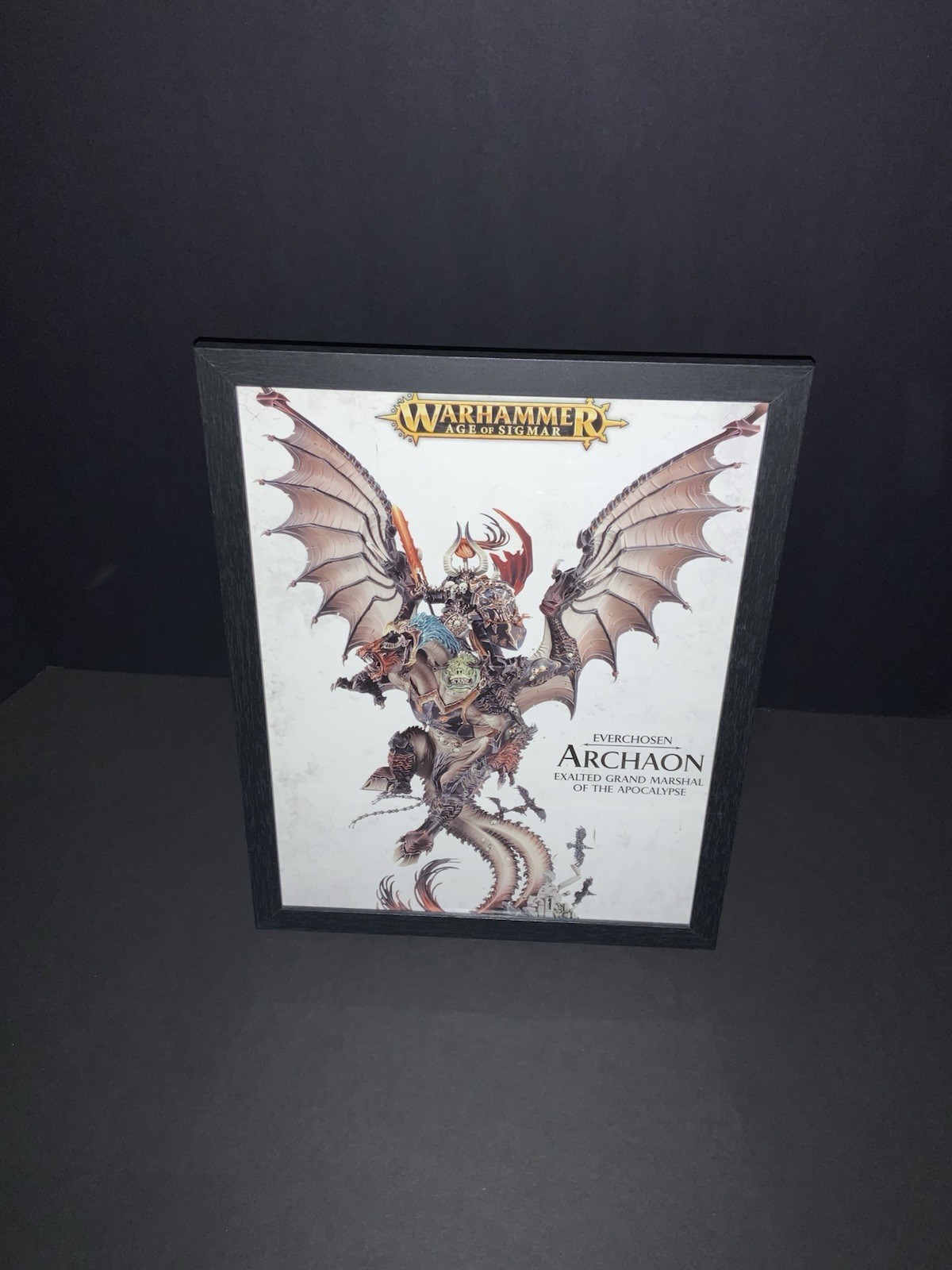 Framed Age Of Sigmar Archaon The Everchosen Slaves To Darkness Warhammer Box Art
