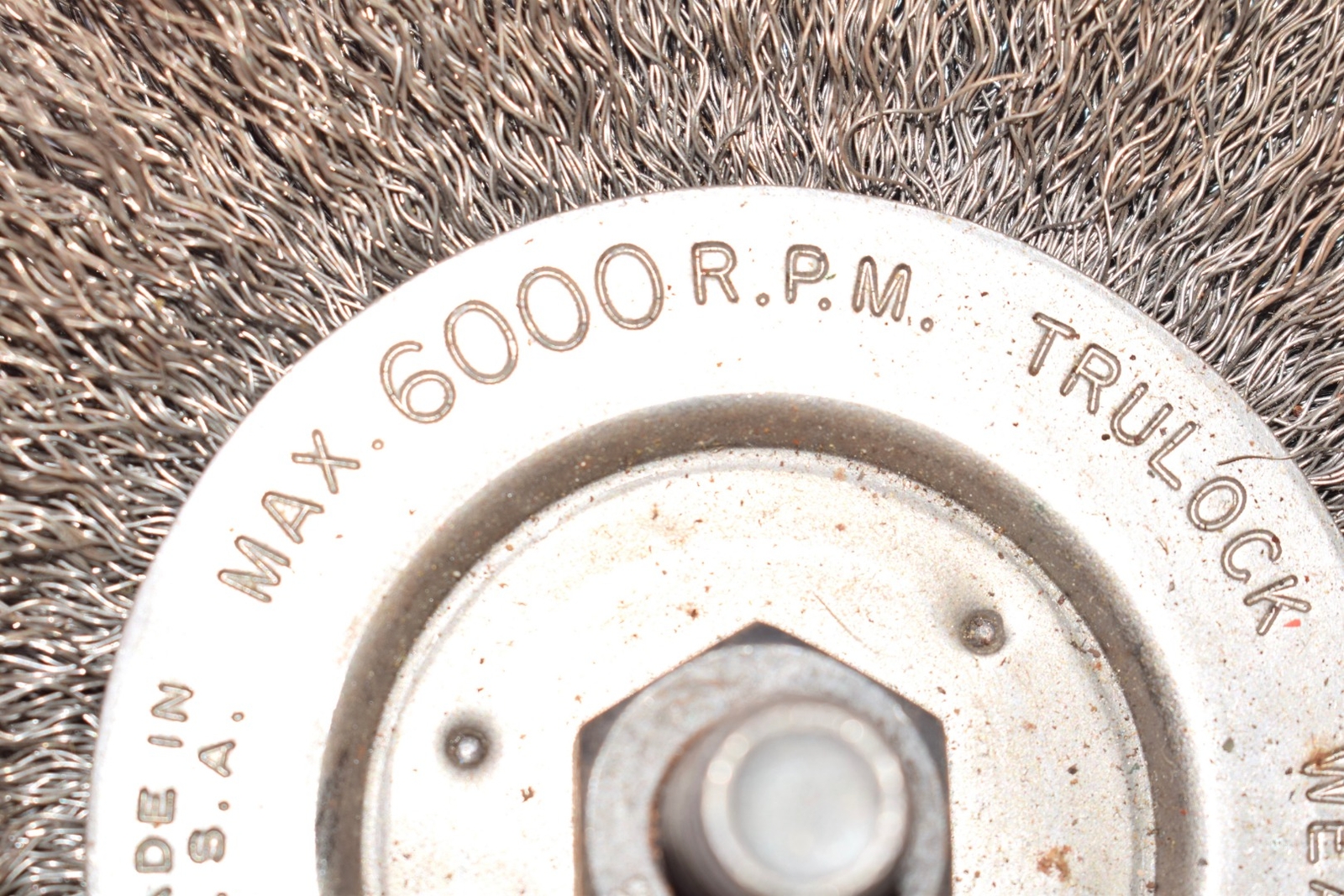 Weiler, Trulock, Wire Brush Wheel, 6000 rpm