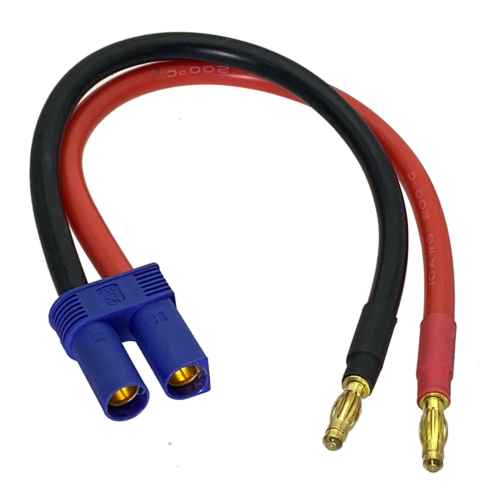 4mm Banana Bullets Plug to EC5 Female 10AWG 20CM cable for  for icharger308 406