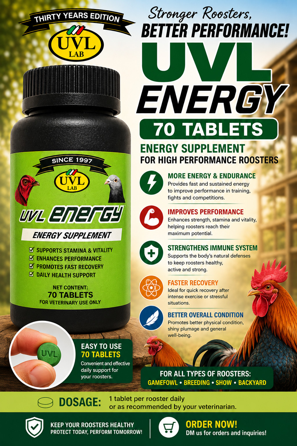 UVL LAB Supplement 70 Count