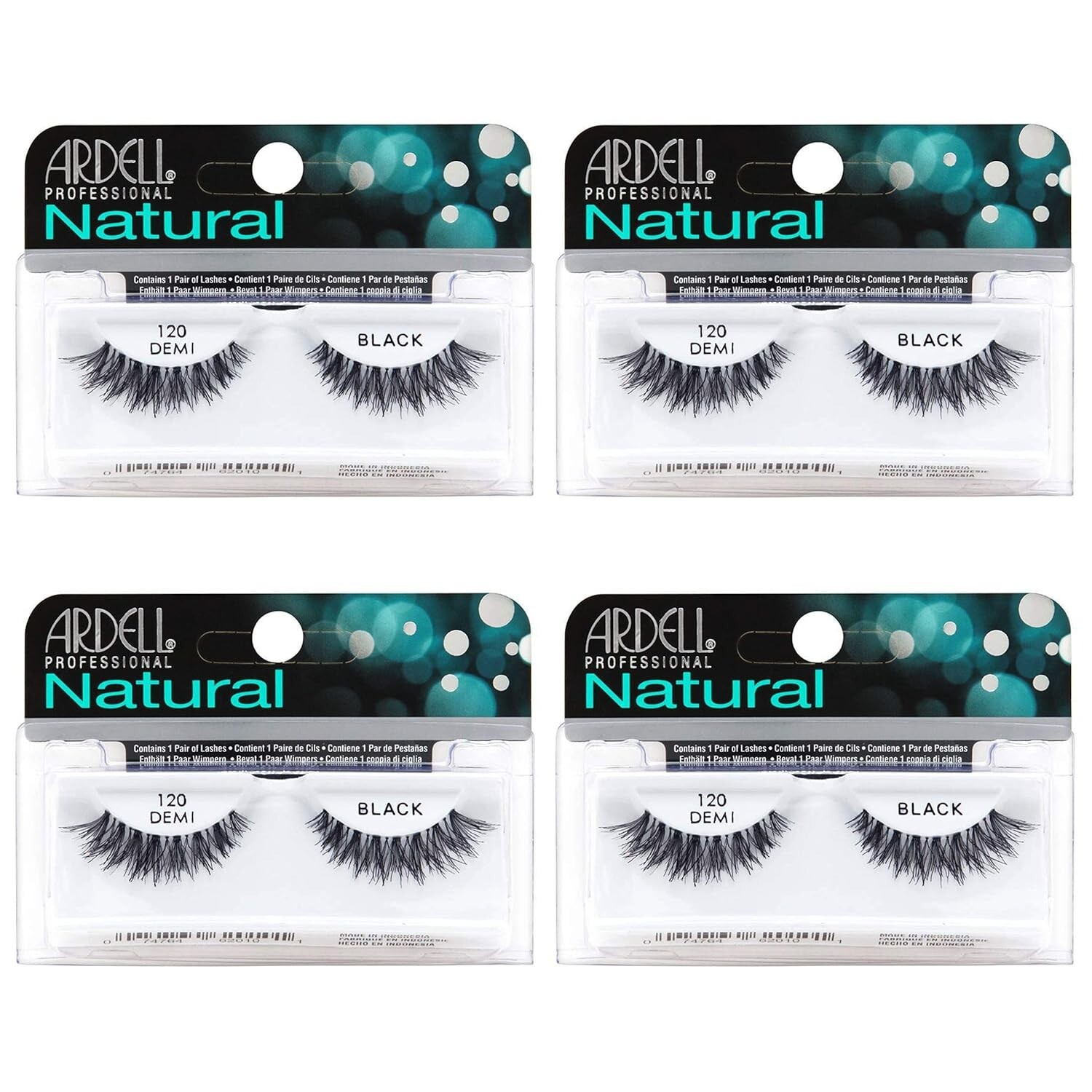 Ardell False Eyelashes #120 Demi Black (4 Pack)