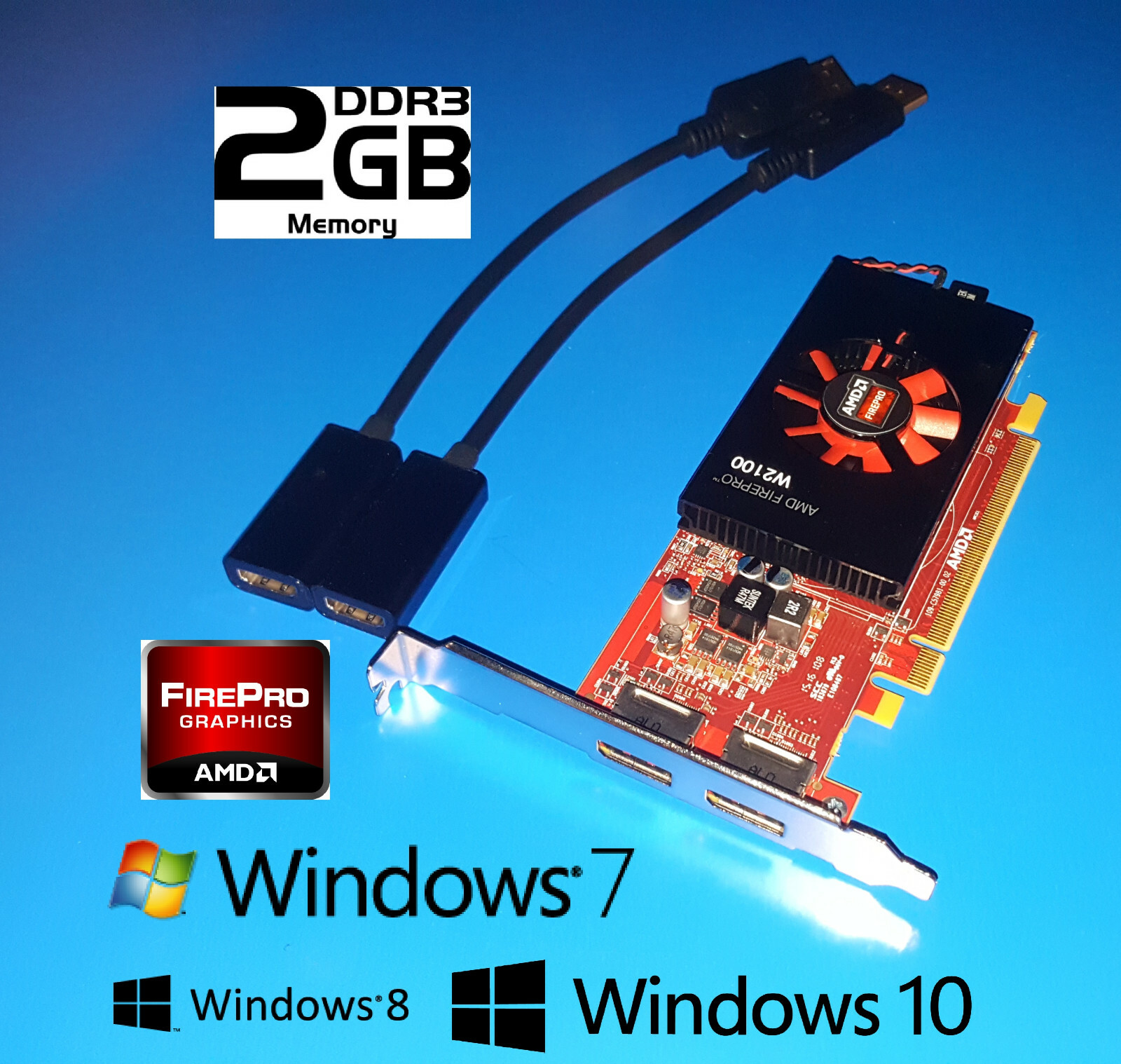 Dell Optiplex 780 790 980 990 7010 9010 TOWER 2GB Video Card w/ Dual HDMI Output