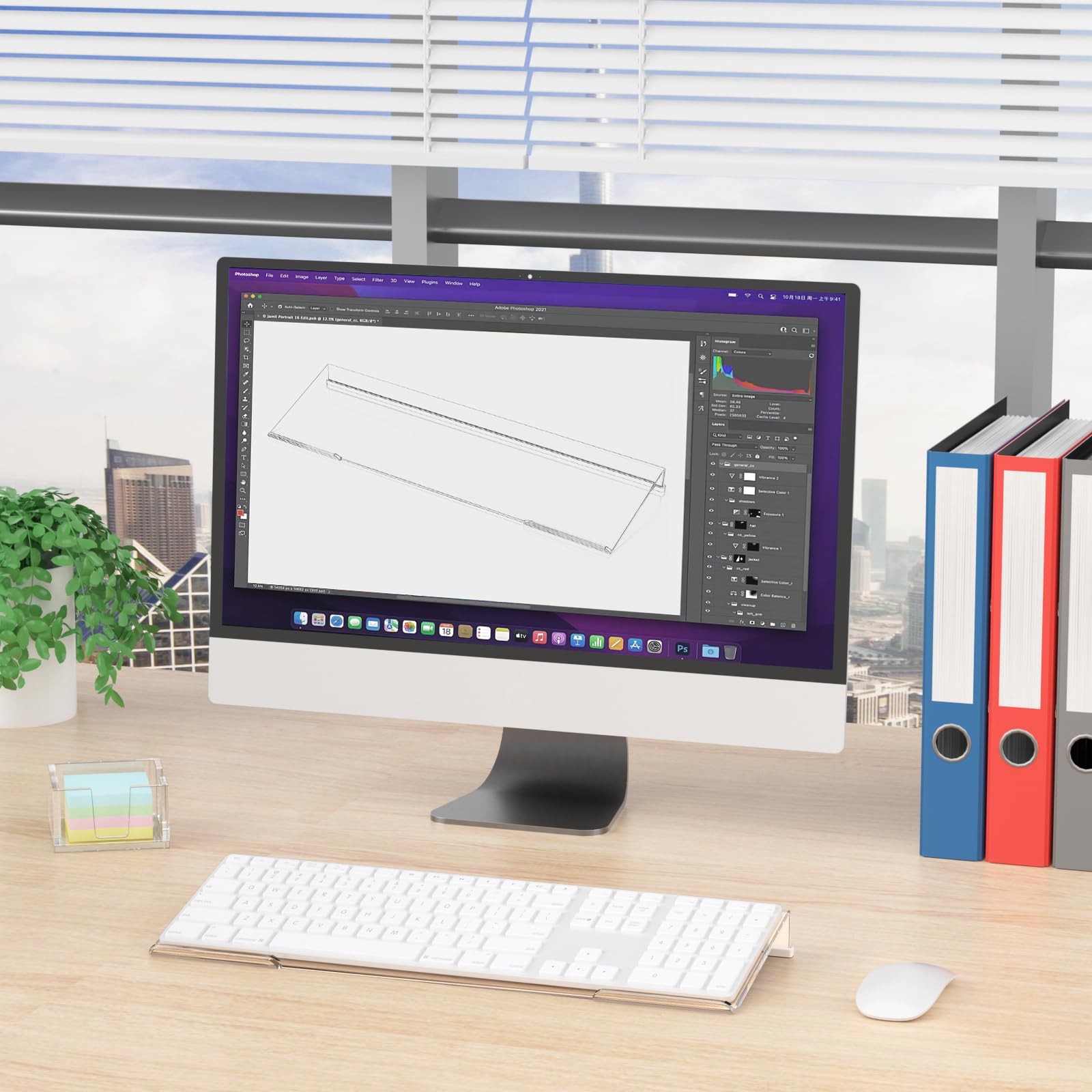 BOSSCASA Computer Keyboard Stand Holder - Ergonomic Acrylic Keyboard Stand for D