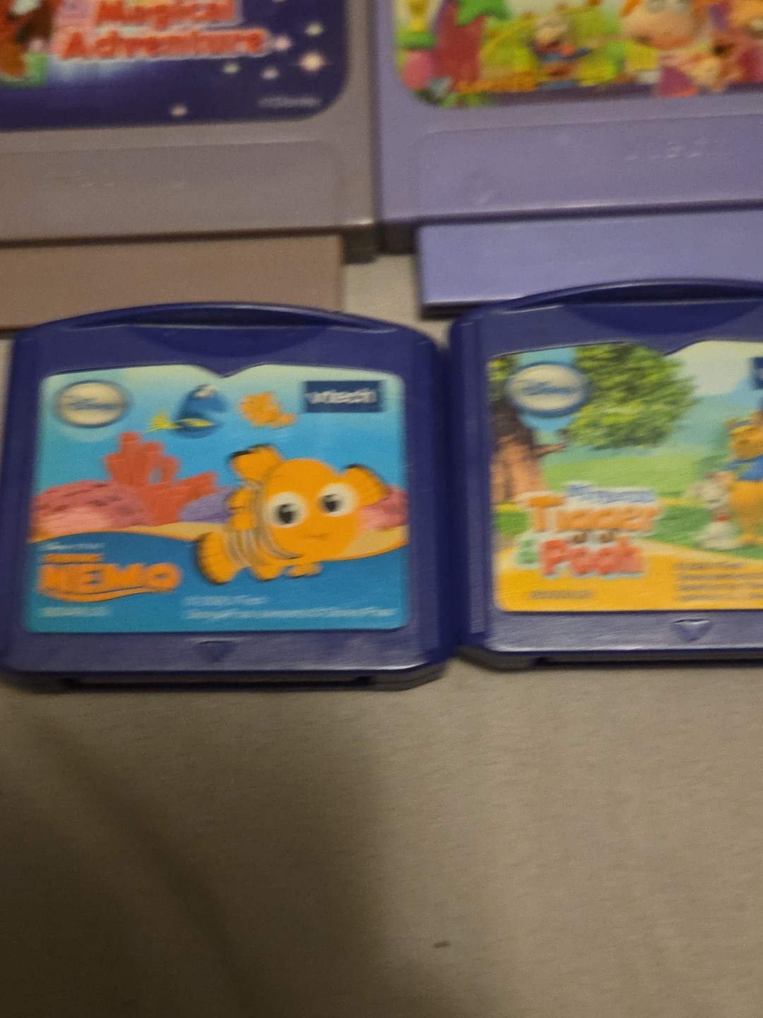 VTECH GAME LOT. 6 GAMES TOTAL. 3 BIG, 3 SMALL. ALL VTECH