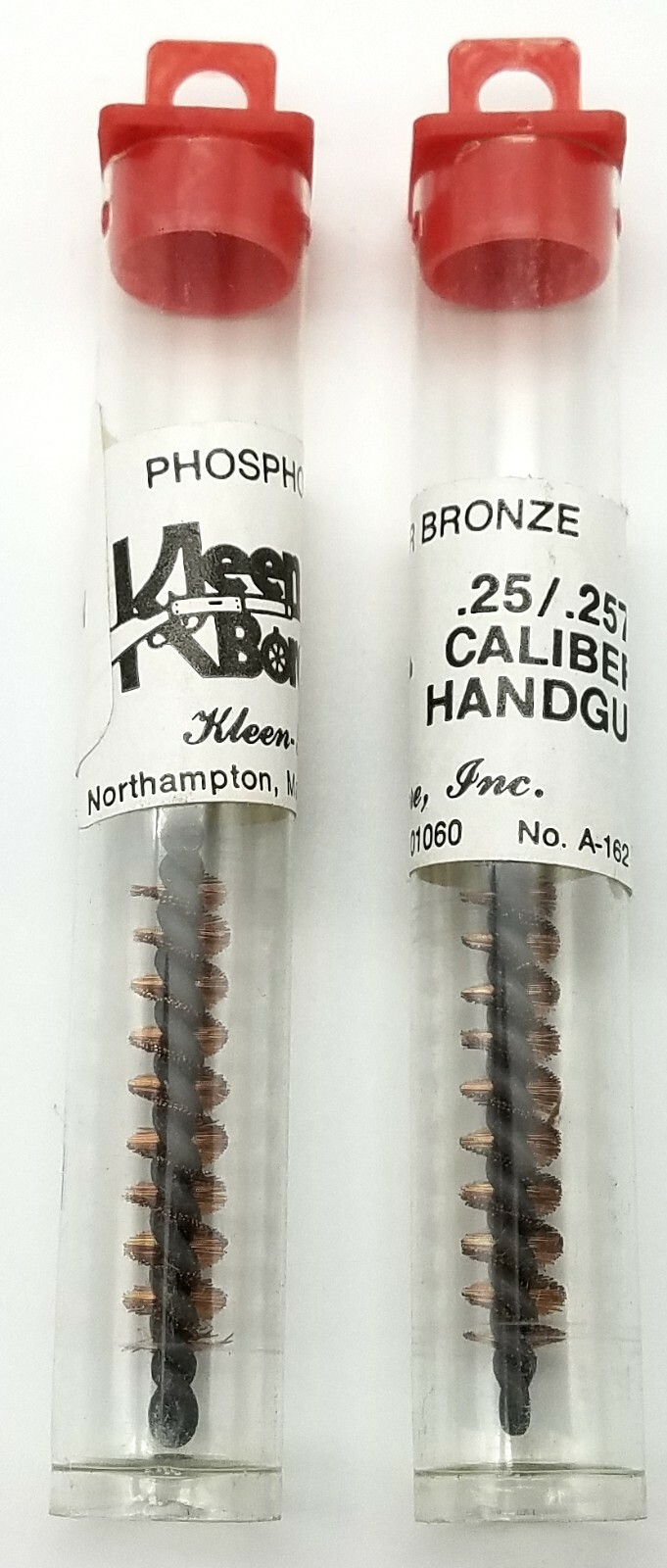 Lot of 2 KleenBore .25/.257 Caliber Handgun Brushes, Bronze, A-162
