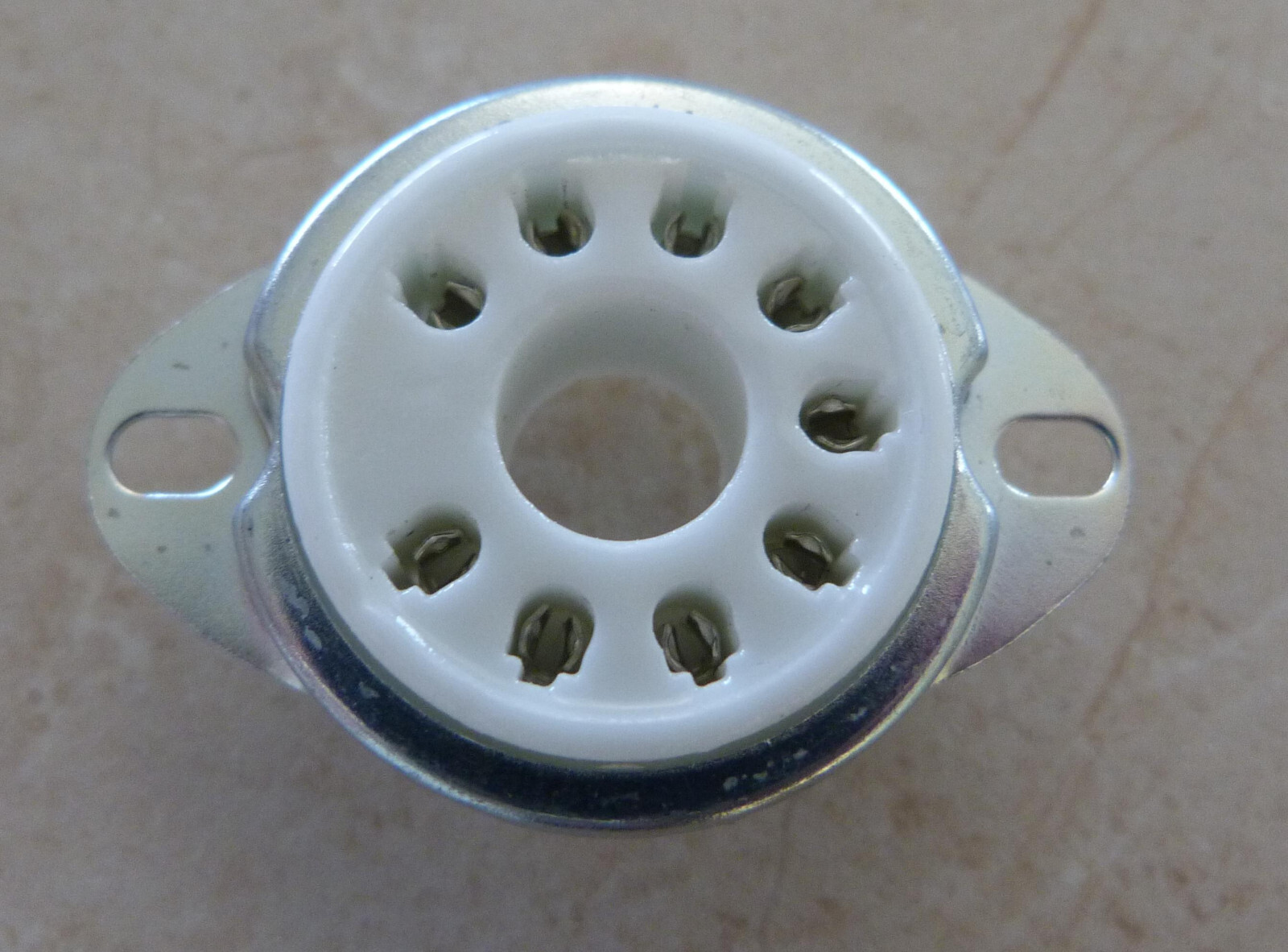 9 pin Magnoval B9D Top Mount Ceramic Tube socket suits PL504 EL519 6P12P EL504,