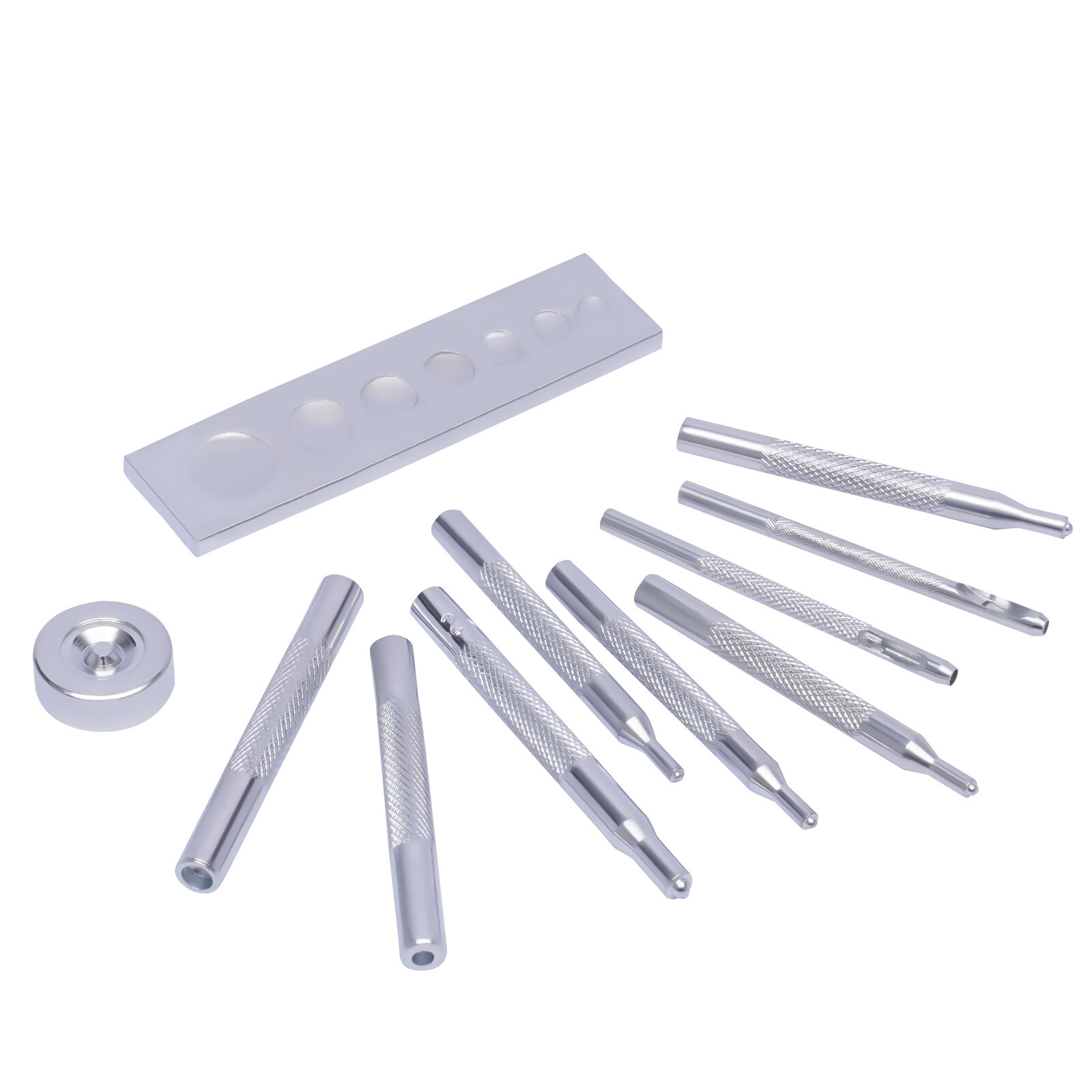 Craft Tool Die Punch Snap Rivet Setter Base Kit DIY Leather Working Craft 11PCS