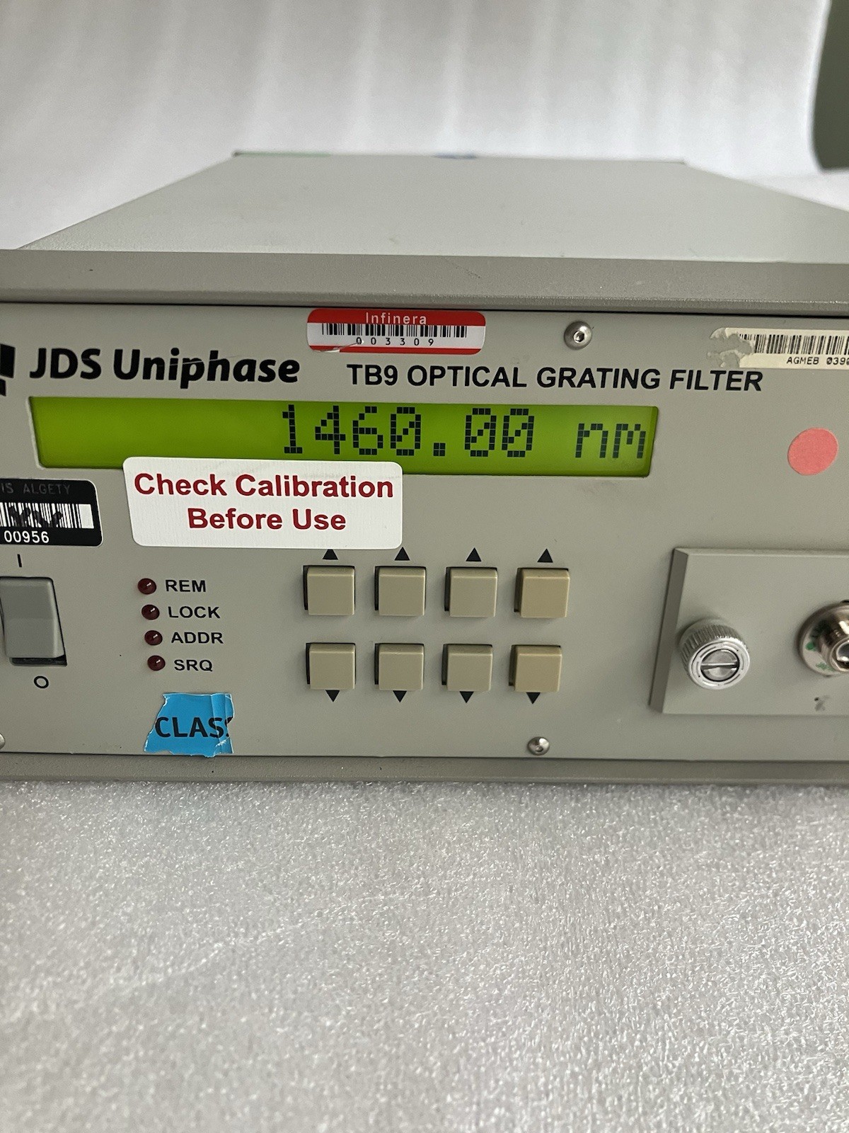JDS Uniphase TB9  JDSU TB9226-1FA1 Tunable Grating Filter 1460-1575nm