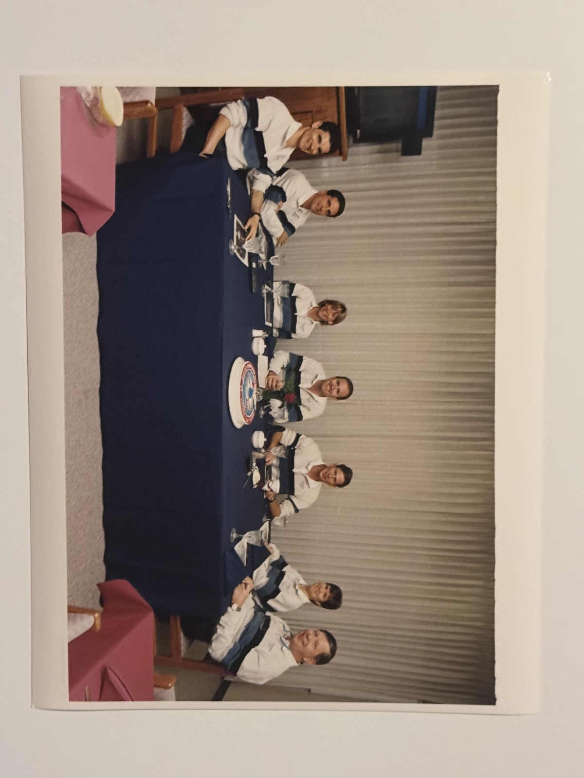 NASA STS-83 Crew Preflight Breakfast Operations Checkout Building Press Photo