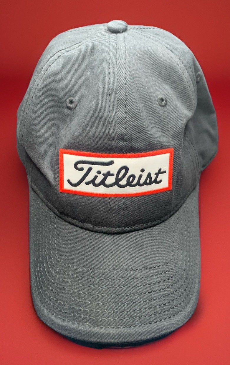 Titleist Hat Cap Golf Black Adjustable Lightweight Canvas Unisex