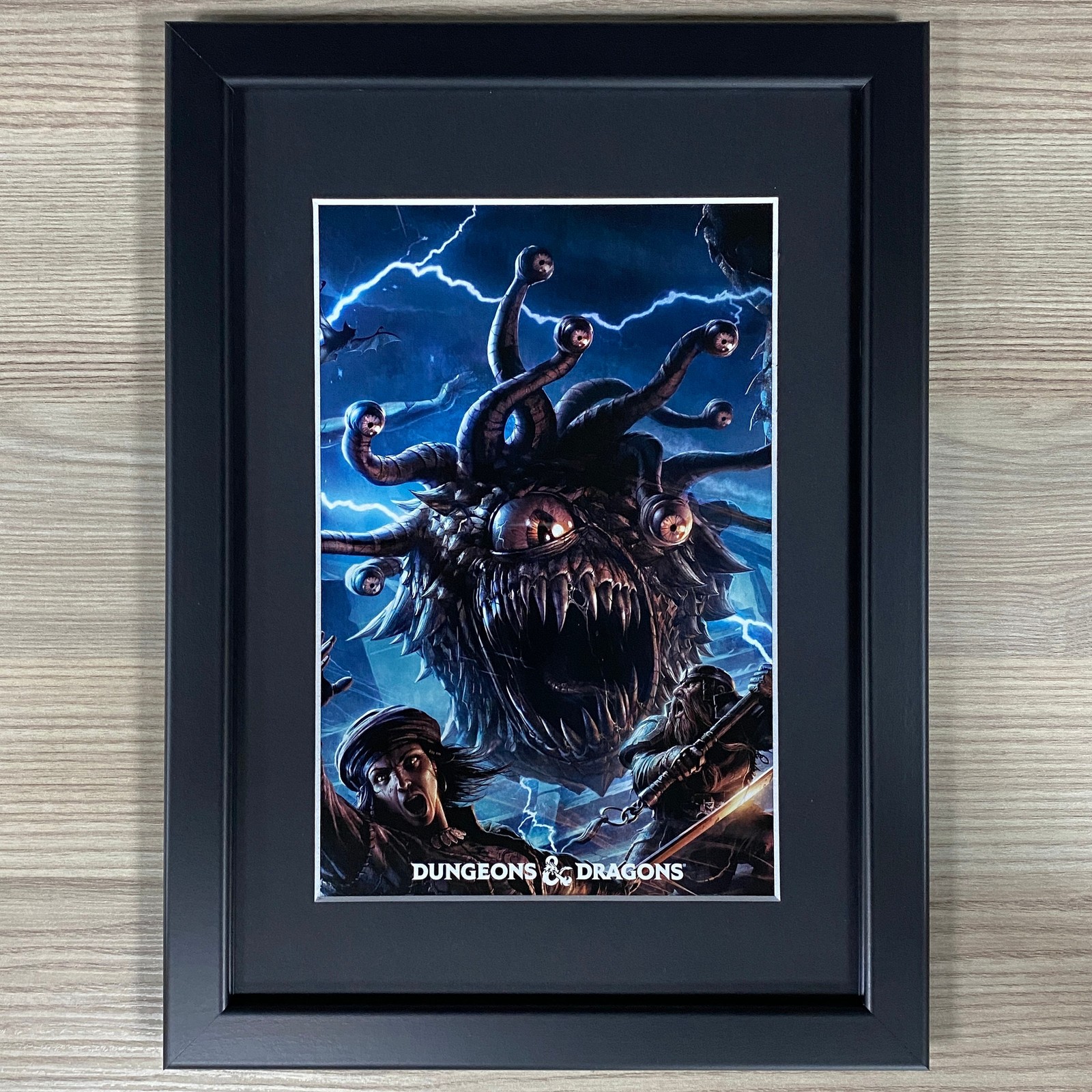 MONSTER MANUAL FRAMED ART. DUNGEONS & DRAGONS, BESTIARY, BEHOLDER, D&D, WOTC
