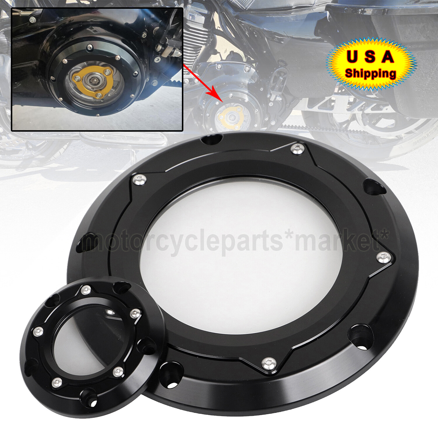 CNC Derby Timing Timer Covers For Harley Electra Street Glide Road King Dyna NEW