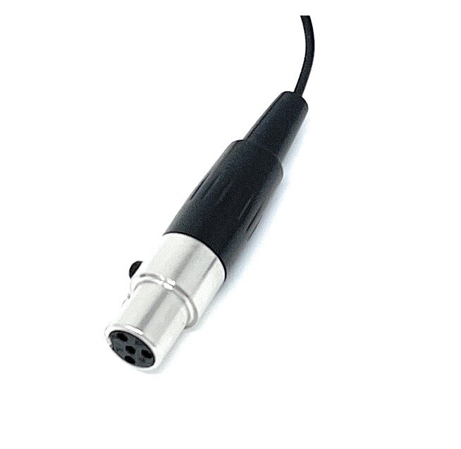 Single Earhook Headset Mic fits Shure (TA4F) Wireless Microphone Body Packs