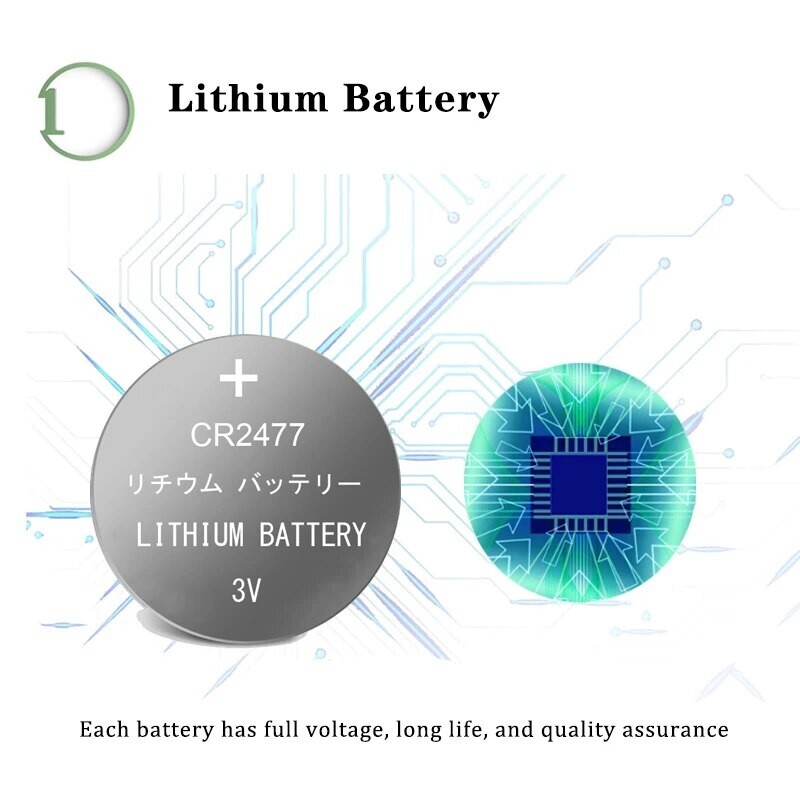 CR2477 3V Lithium Batteries Battery for Tile Pro Bluetooth Tracker