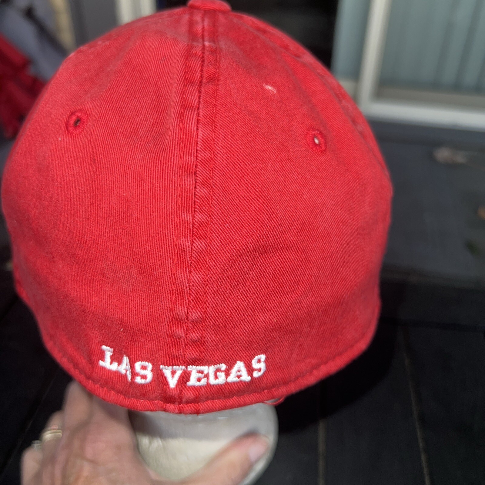 ESPNZONE one White Gray Letters on Red Hat Cap One Fit