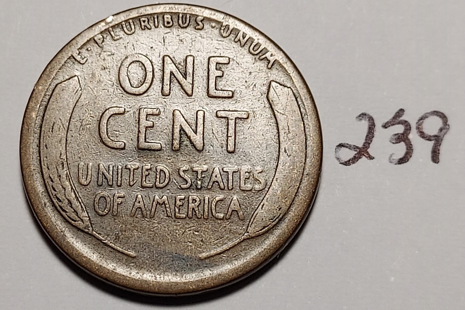 1920-S Lincoln Wheat Cent Below Fine #239