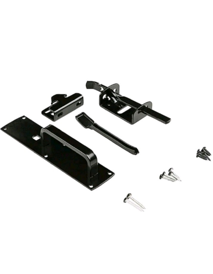 National Hardware V1394 N09-050 Black Ornamental Gate Thumb Latch, New Open Box