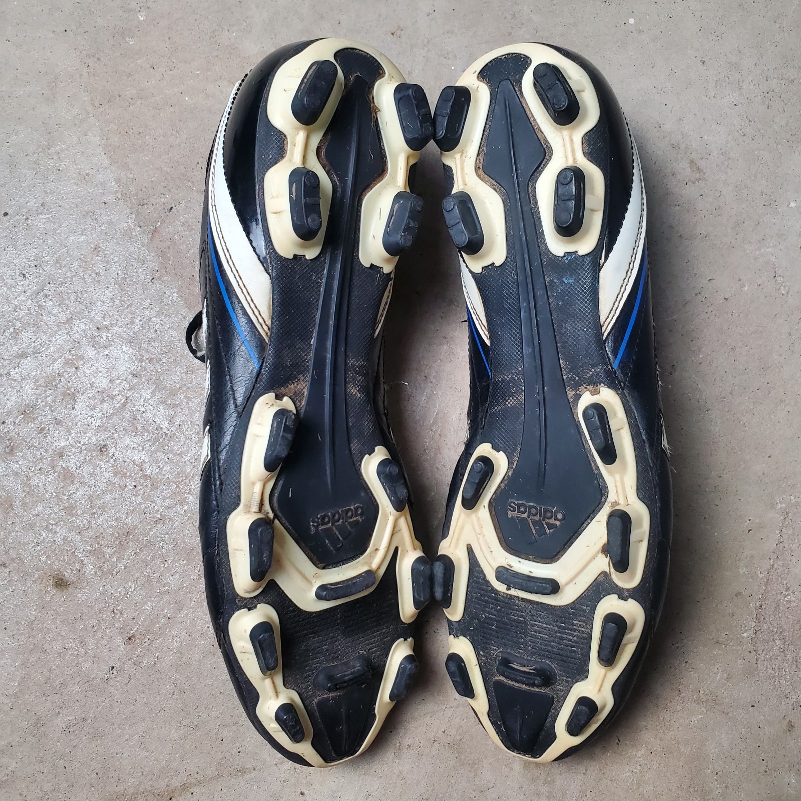 Adidas Davicto IV FG TRX Cleats Men's 12 Black Leather Soccer Athletic V22575