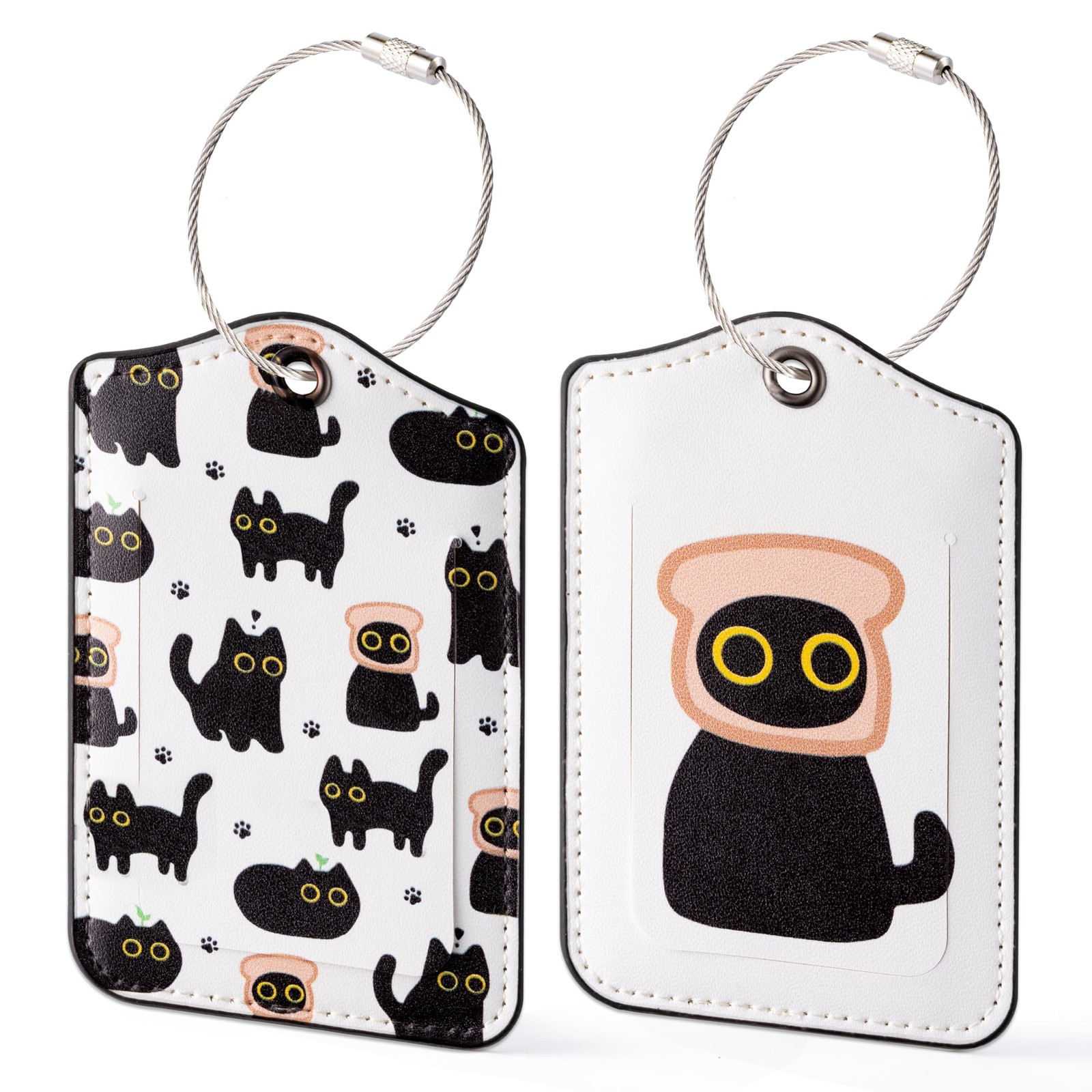 Laffact Black Cat Luggage 11.5 cm x 7.2 / 4.5 inches x 2.8 inches,