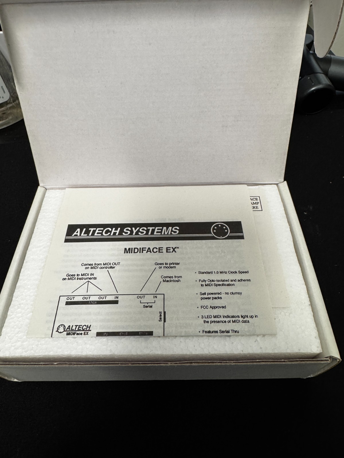 Vintage Altech Systems MIDIface Ex Midi Interface for Macintosh in box
