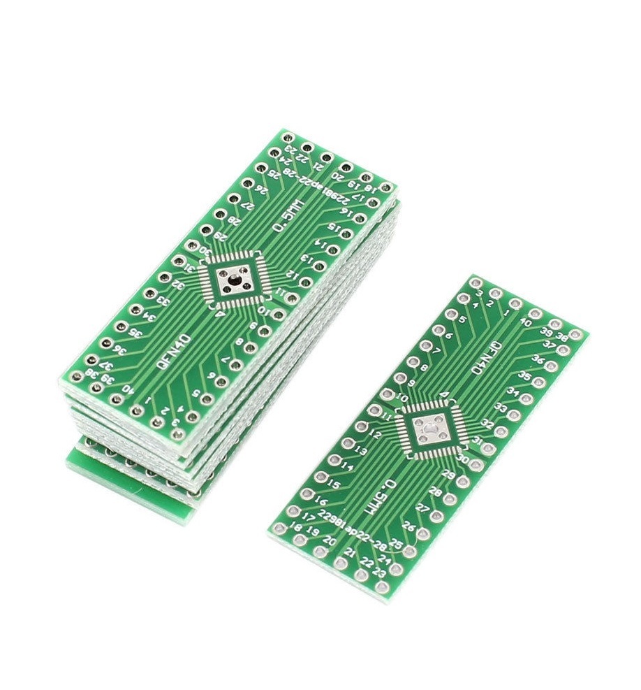 5 pcs QFN32 QFN40 to DIP 32/40 Adapter PCB Board Converter Double Sides