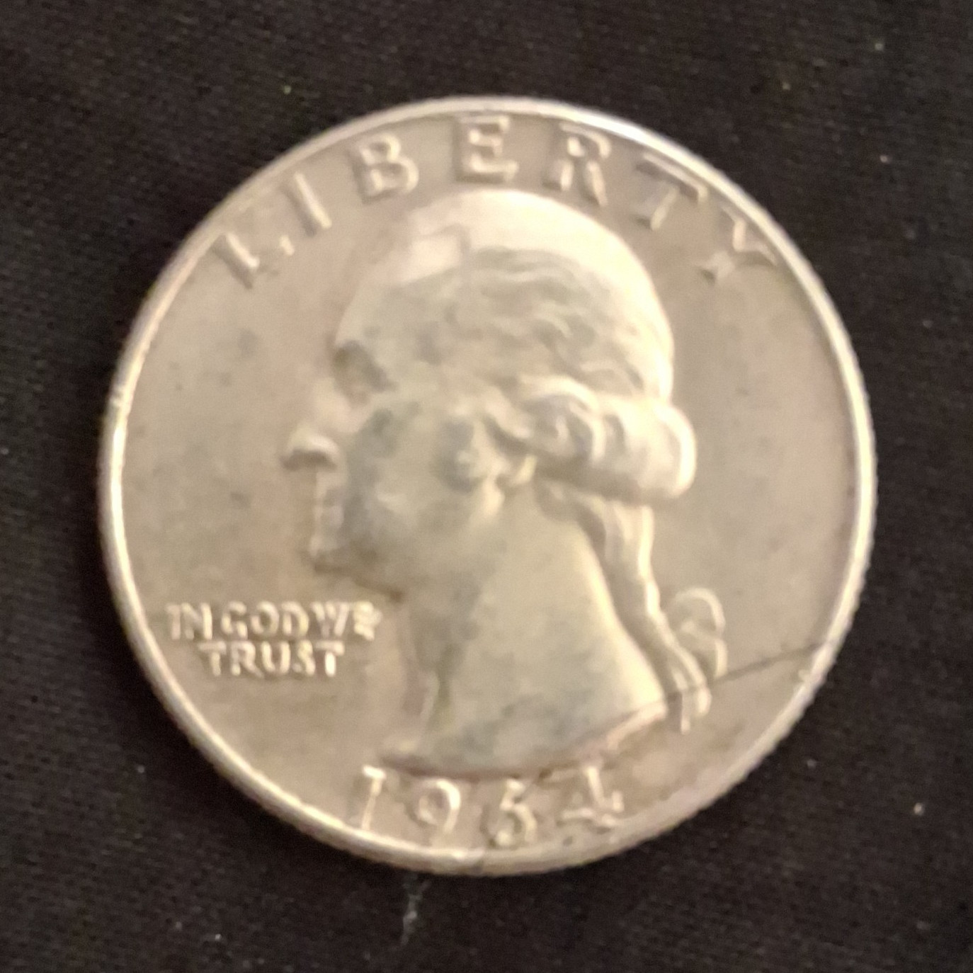 1964 Washington Silver Quarter 25C Business Strike Philadelphia KM#164 .900
