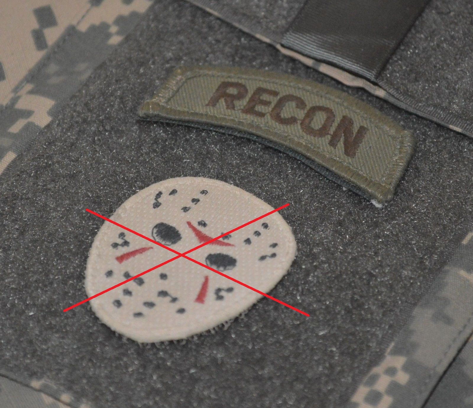 KANDAHAR WHACKER ELITE JSOC USMC FORCE RECON GHOST SNIPER velkrō hook TAB: RECON