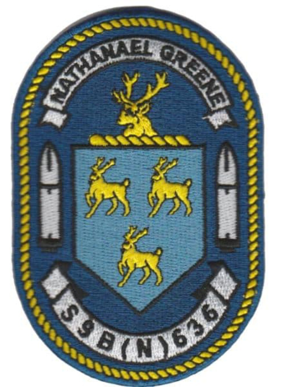 USS Nathanael Greene SSBN-636 Patch – Plastic Backing