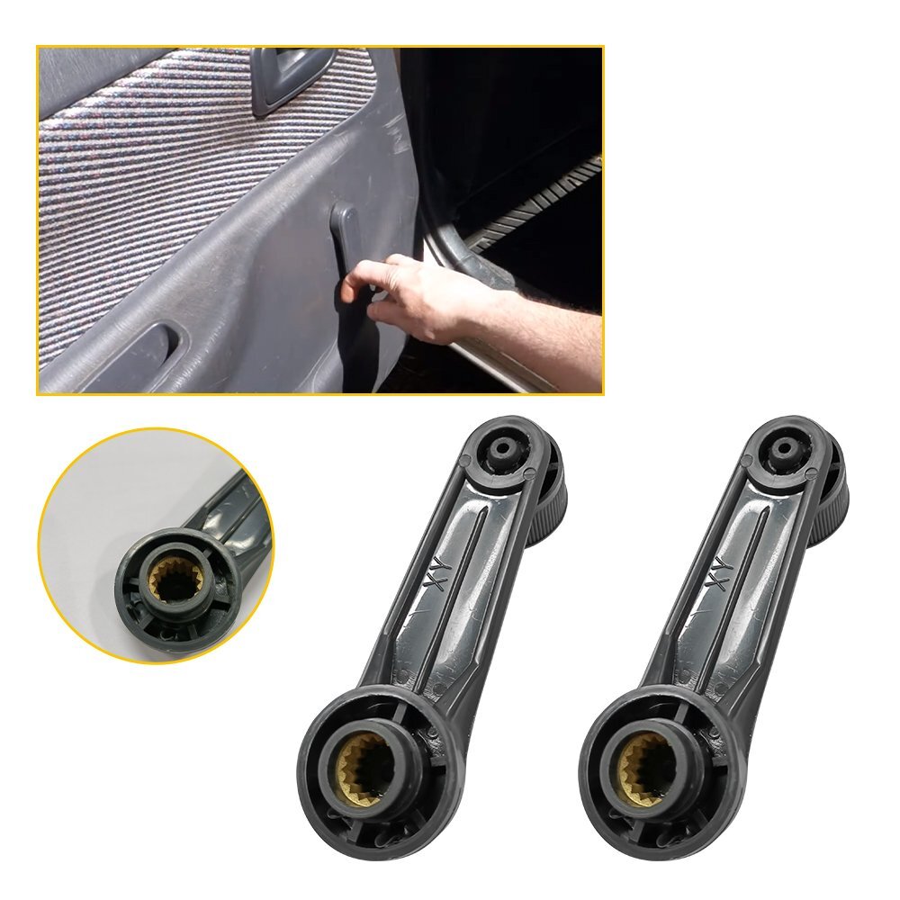 Door Window Crank Handle Pair Set 2PC For Toyota 4Runner Corolla Tacoma Pickup L