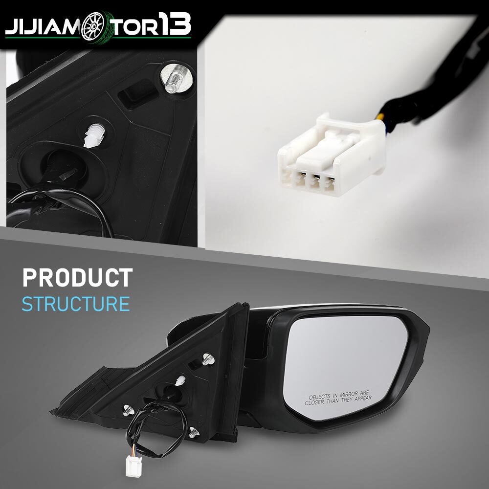 Fit For 16-21 Honda Civic LX DX Passenger Side Power Manual Folding Power Mirror