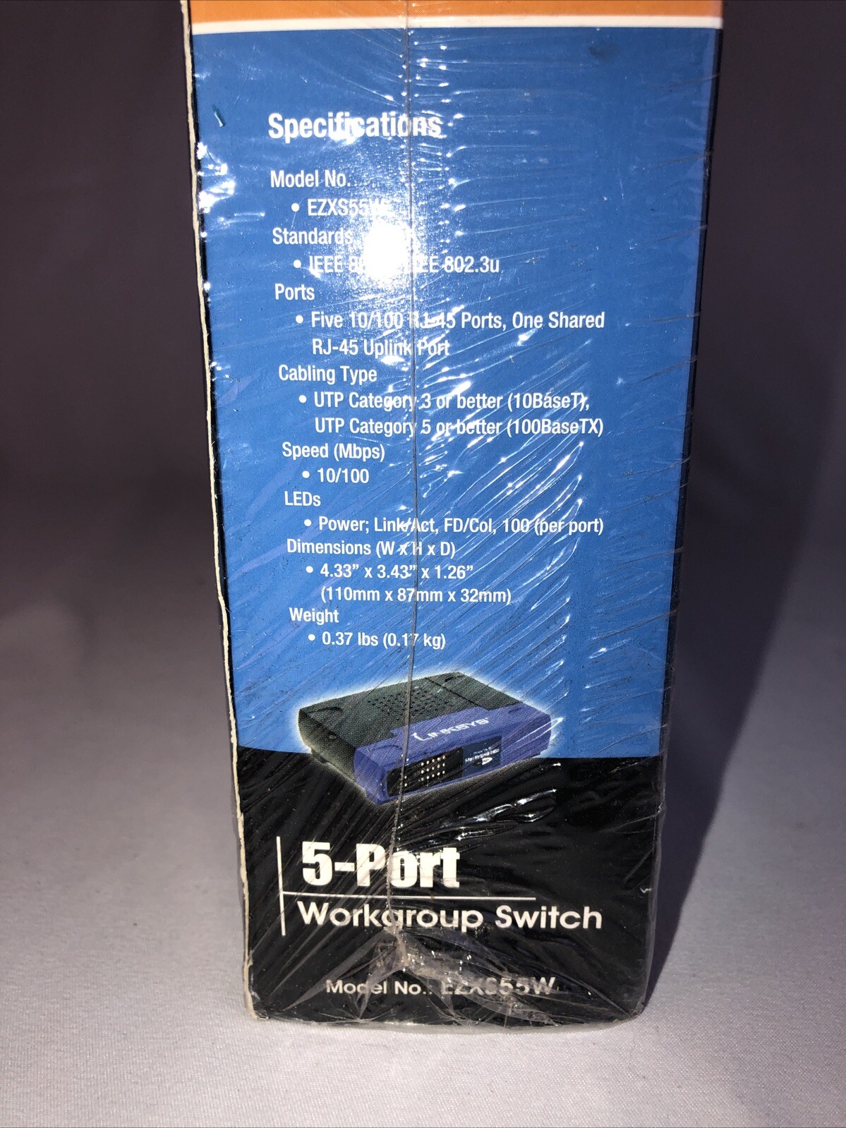 Linksys EtherFast 10/100 5-Port Workgroup Switch EZXS55W