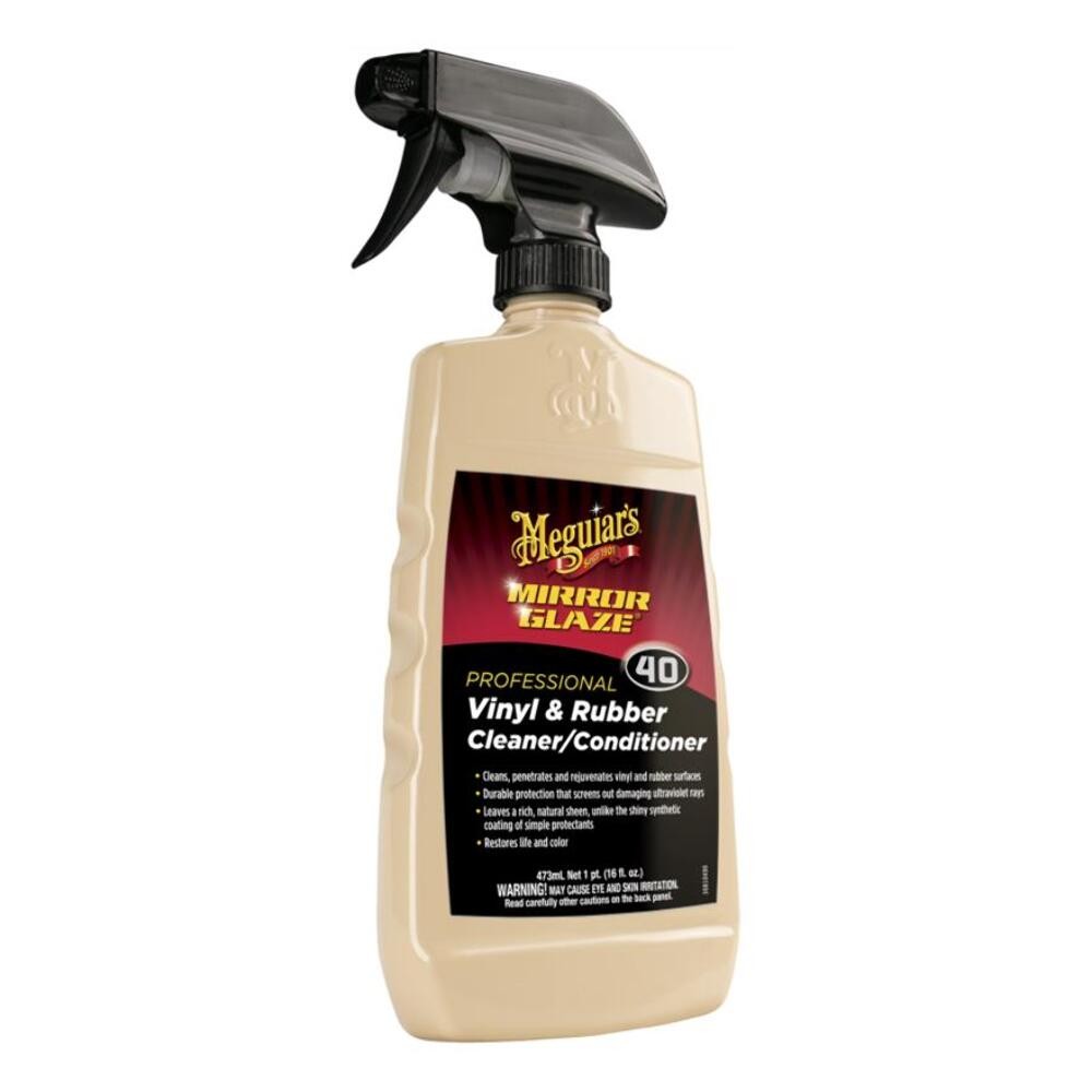 Meguiar M4016 Mirror Glaze Vinyl & Rubber Cleaner for Car & Auto Detailing 16oz