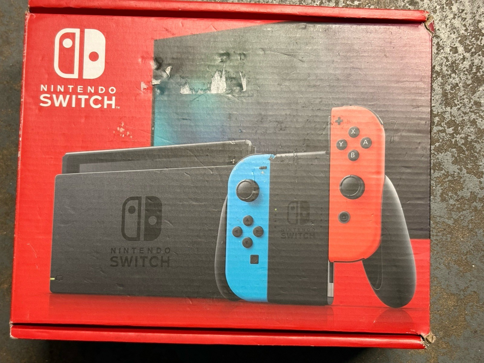 Nintendo Switch Neon Blue and Neon Red Joy-Con HAC-001 Japanese Packaging