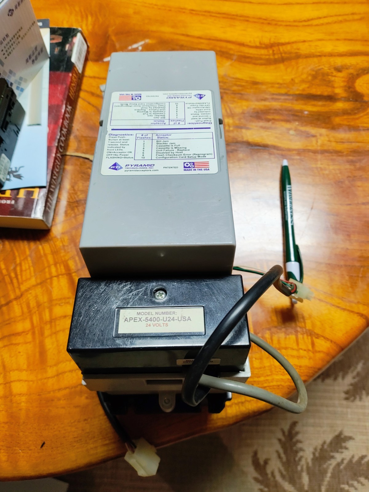 1 Apex 5400 U24 Usa 24v Mdb  Bill Acceptor 1/5