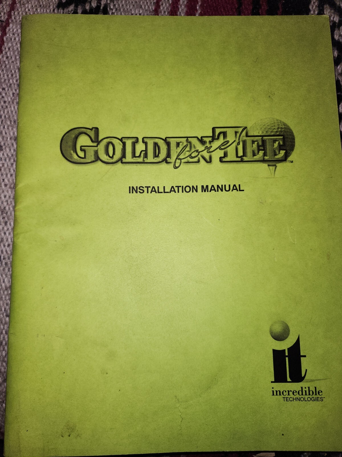 Golden Tee 97 Manuals Pete Jacobson Arcade