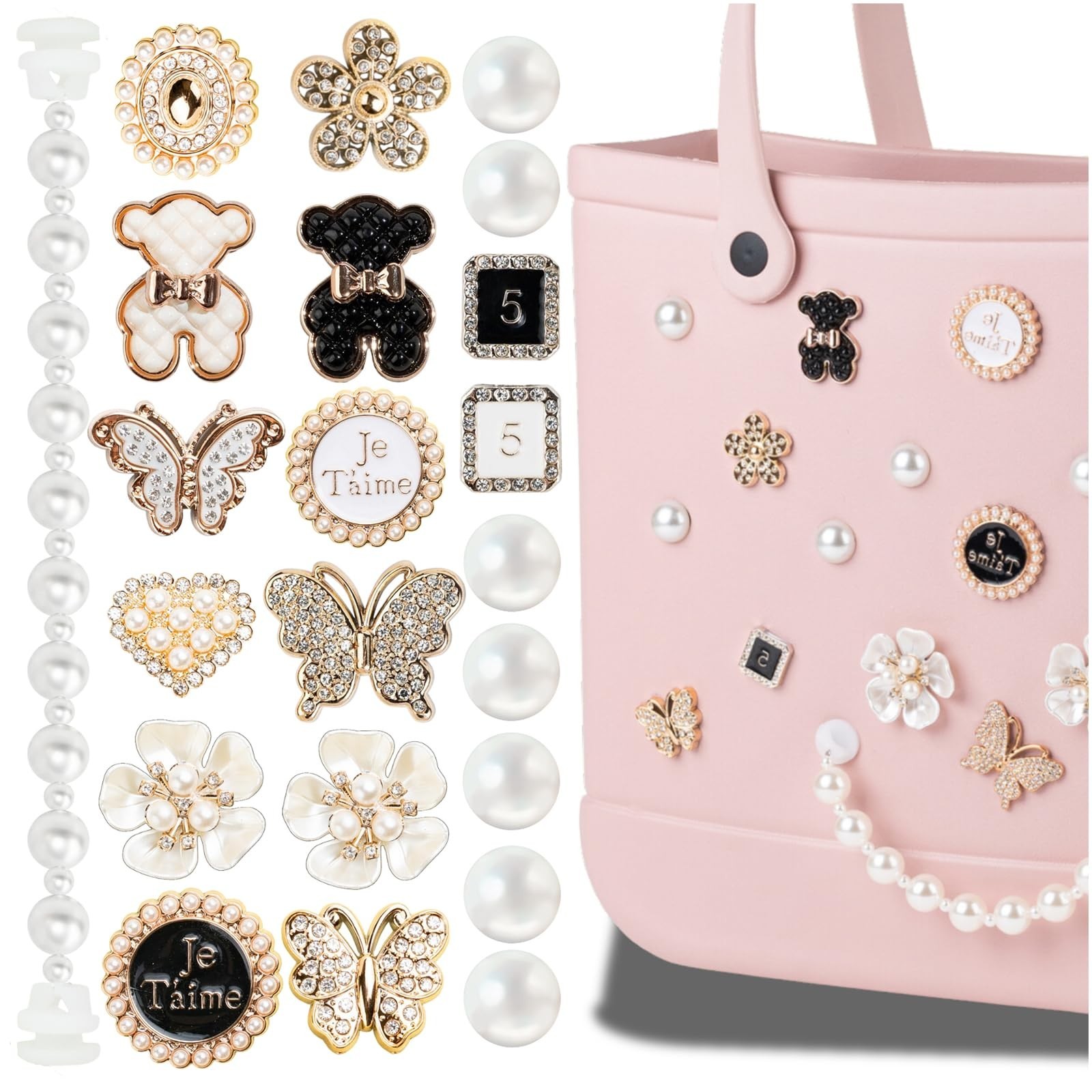 Mon Carame Rubber Beach Bag Accessories Charms,Rubber Beach Totes Accessories...