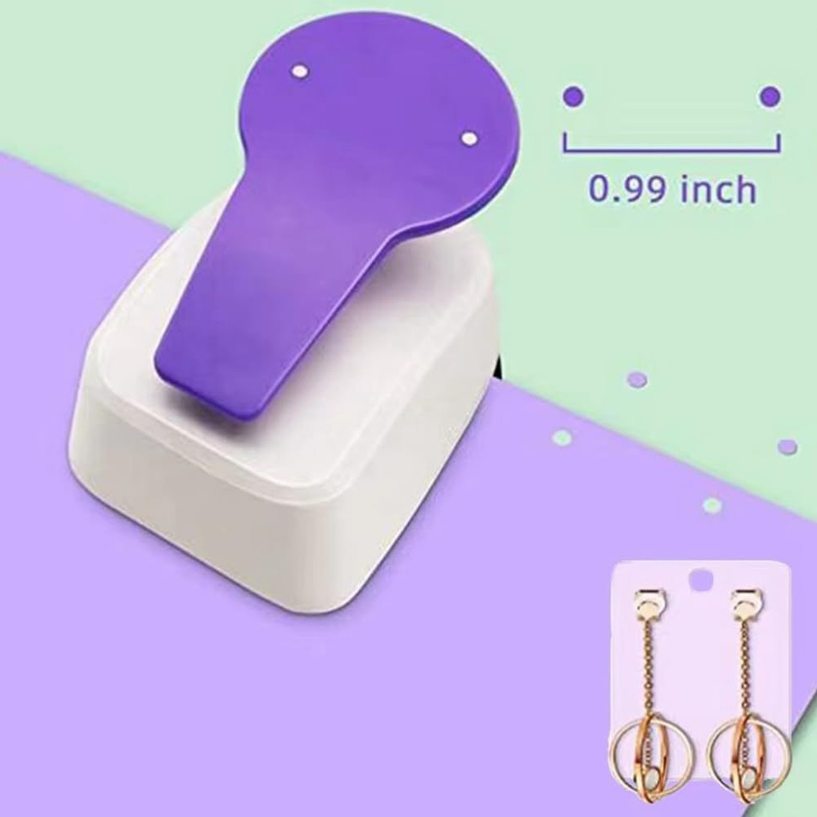 Earring Card Punch Hole Puncher Cutter Tool Card Making Perforator