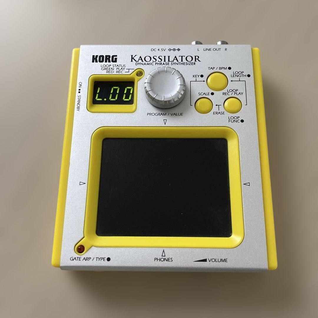 Korg KO-1 Kaossilator Dynamic Phrase Synthesizer Yellow Used