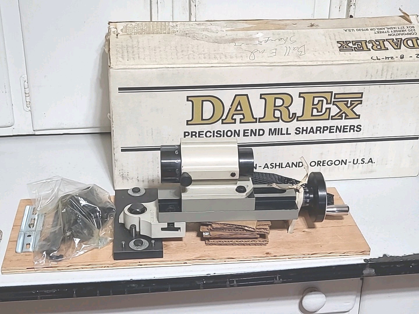 Darex 5C E-90 E-92 Radius BALL End Mill Grinding Sharpening Attachment.