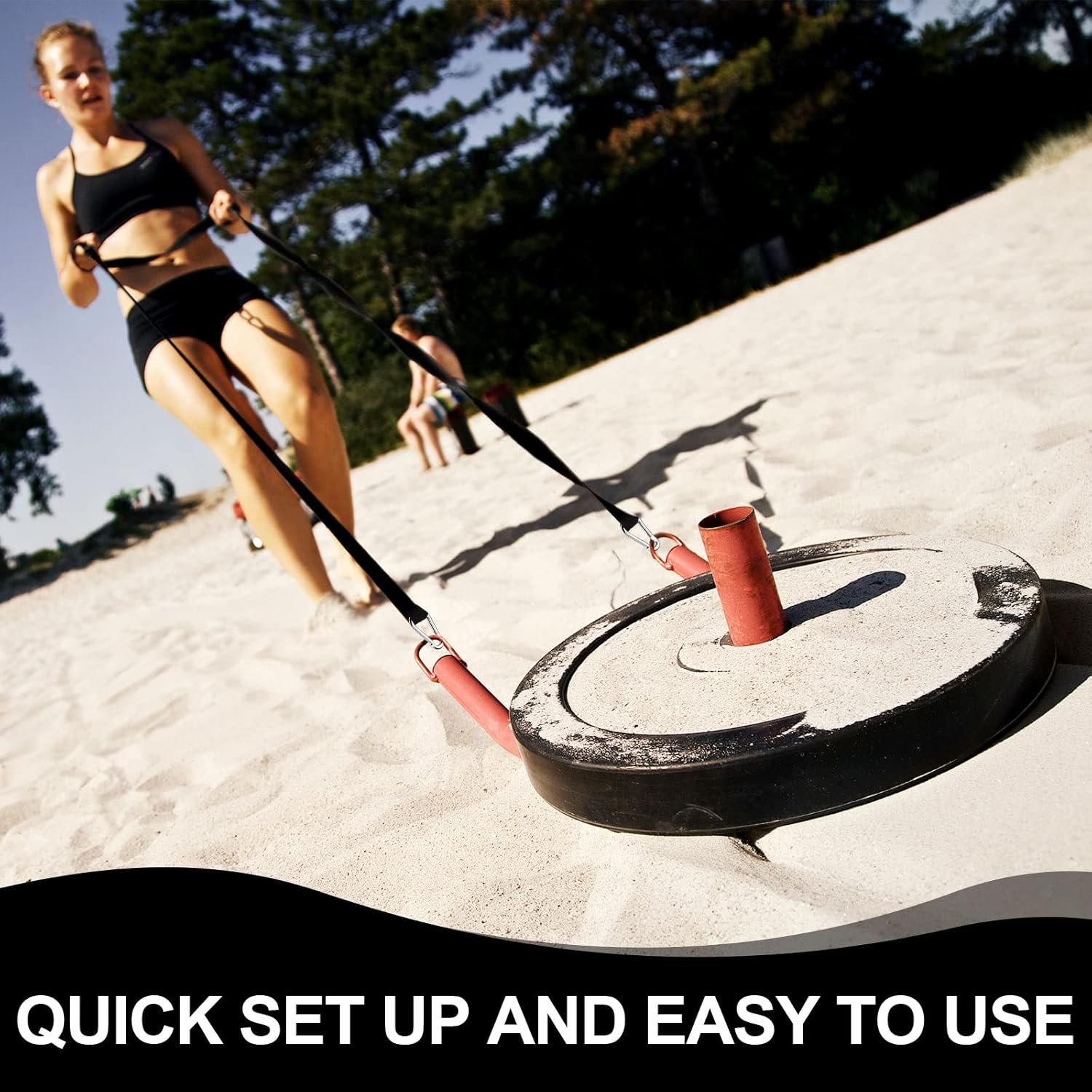 2 Pcs Strap for Weighted Sled Training Workout Equipment Nylon Sled Harness Pull